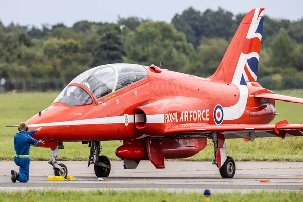Gdynia Poland 2021 Red Arrows Demo Team Royal Air Force — Stock Photo, Image