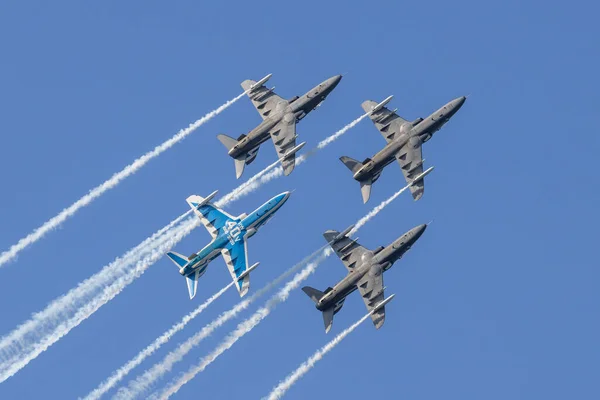 Gdyně Polsko 2021 Midnight Hawks Demo Team Finland Air Force — Stock fotografie