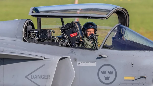 Gdingen Polen 2021 Jas Gripen Der Schwedischen Luftwaffe 2021 Gdingen — Stockfoto