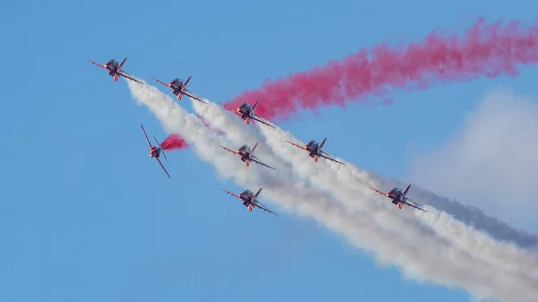 Gdynia Poland 2021 Red Arrows Demo Team Royal Air Force — Stock Photo, Image