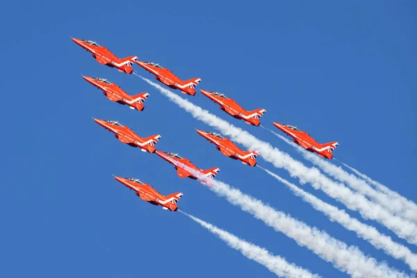 Gdynia Poland 2021 Red Arrows Demo Team Royal Air Force — Stock Photo, Image