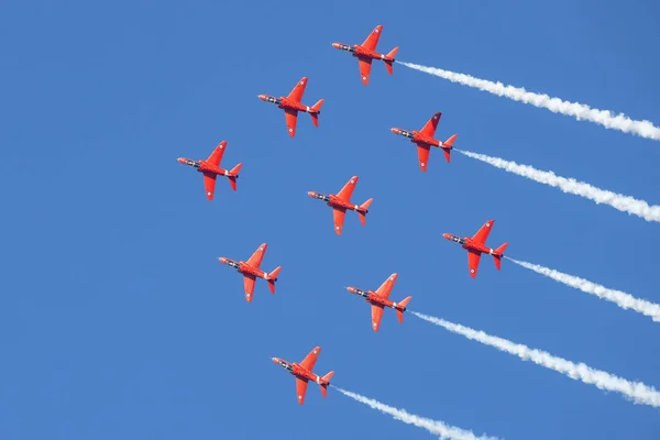 Gdynia Poland 2021 Red Arrows Demo Team Royal Air Force — Stock Photo, Image