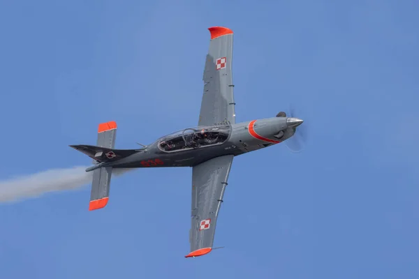 Gdynia Poland 2021 Pzl Orlik Display Team Polish Air Force — стокове фото