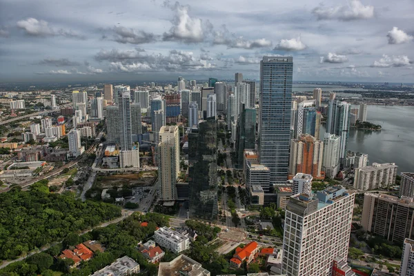 Miami Innenstadt Antenne — Stockfoto