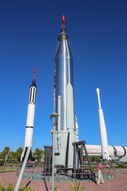 Rockets in Kennedy Space Center clipart