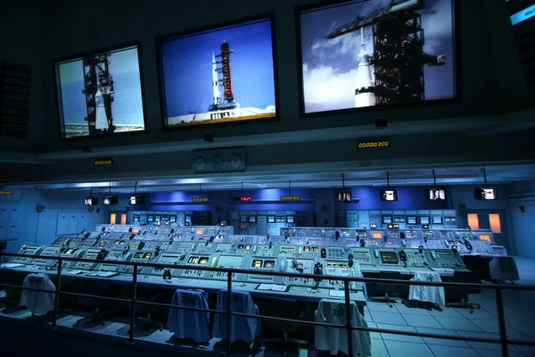 20 世纪 60 年代阿波罗任务控制中心 — 图库照片