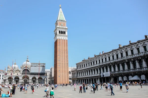 San marco placu w Wenecji, Włochy — Zdjęcie stockowe