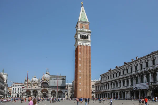 San marco placu w Wenecji, Włochy — Zdjęcie stockowe