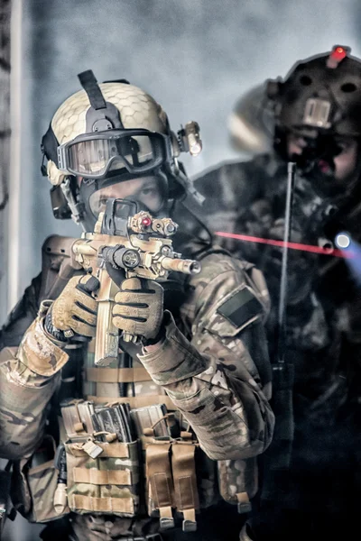 Polish Armed Forces reconstruction group — Stock Photo, Image