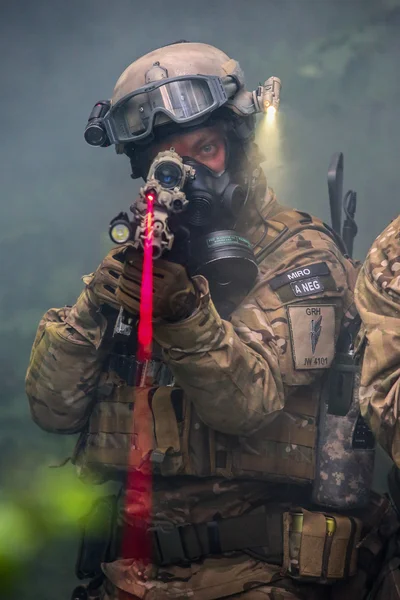 Polish Army Reconstruction group — Stock Photo, Image