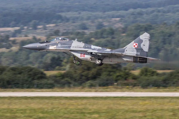 MiG 29 display team van Poolse luchtmacht — Stockfoto