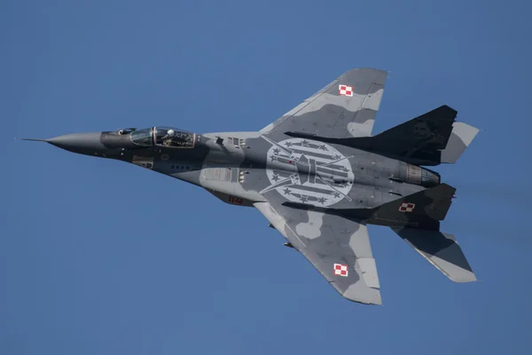 Display teamu MiG 29 polských leteckých sil — Stock fotografie