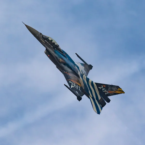 F-16 Demo zespołu sił powietrznych Grecja — Zdjęcie stockowe