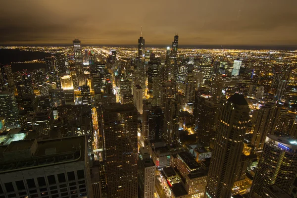 Night in Chicago Downtown — Stock Photo, Image