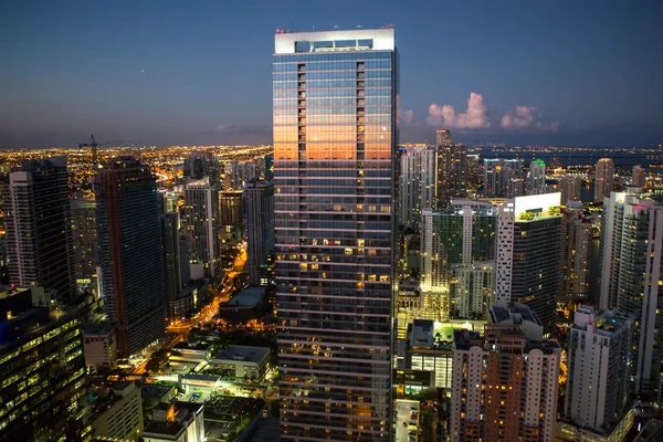 Miami city aerial view — Stock Photo, Image