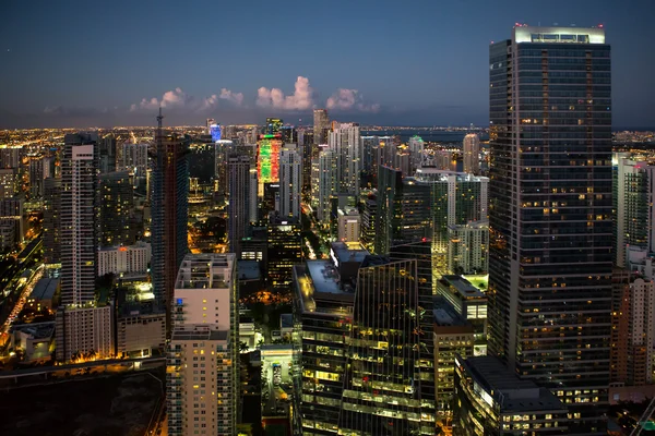 Miami cidade vista aérea — Fotografia de Stock