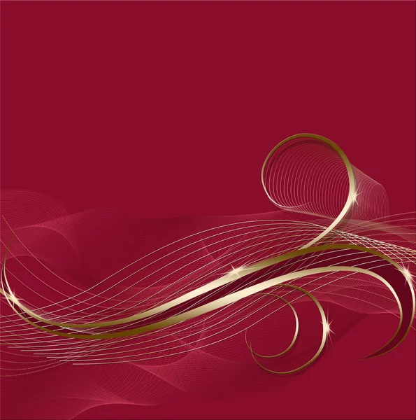 Abstract golden curves background — Stock Vector © L_amica #4851643