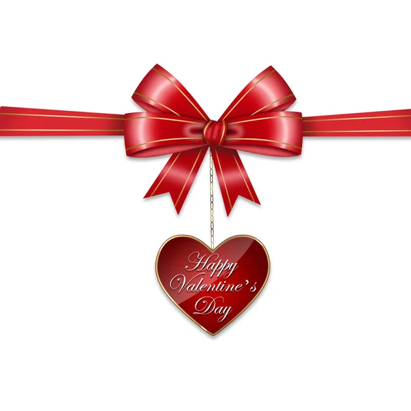 Valentines Day Bow Medallion Holiday — Stock Photo, Image