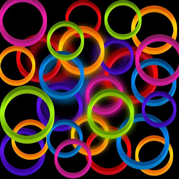Achtergrond met kleurrijke cirkels . — Stockvector