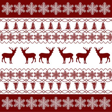 geleneksel motiflerle Noel desen.