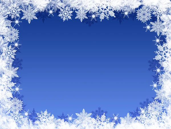 Illustratie van Kerstmis achtergrond met sneeuwvlokken. — Stockvector