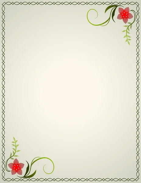 Frame with flowers. — Stock Vector