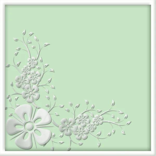 Abstrakter Hintergrund mit floralem Motiv. — Stockfoto