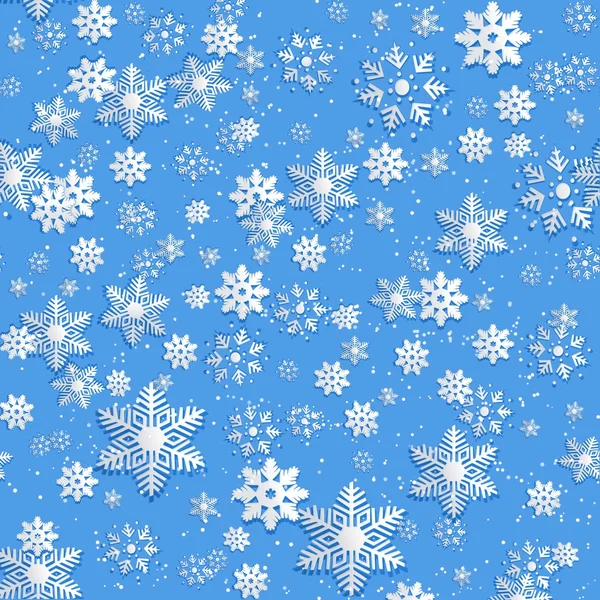 Fond de flocons de neige  . — Image vectorielle