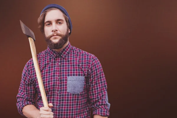 Hipster anläggning axe — Stockfoto