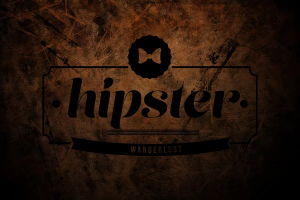 Composite image of hipster logo — Stock Photo, Image