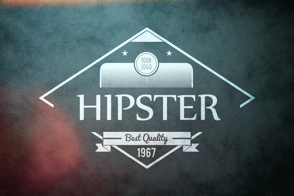 Sammansatt bild av hipster logotyp — Stockfoto