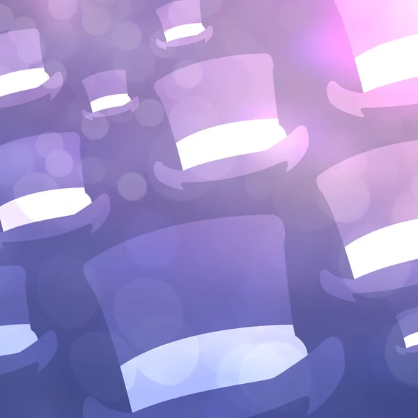 Hats on violet background — Stock Photo, Image