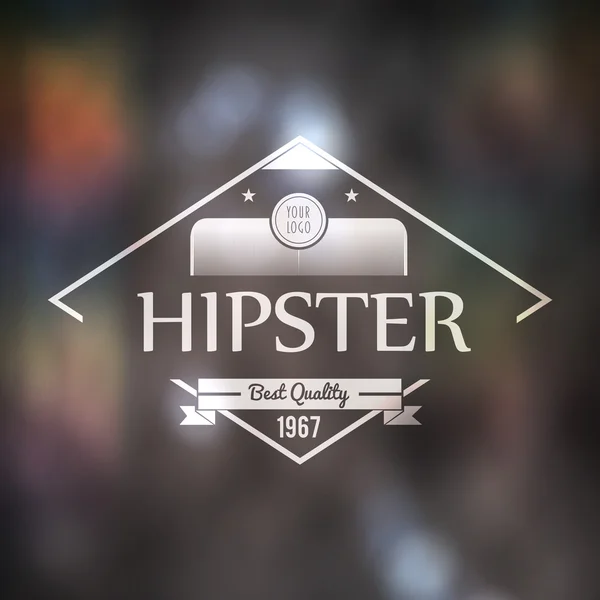 Composite image of hipster logo — Stock Photo, Image