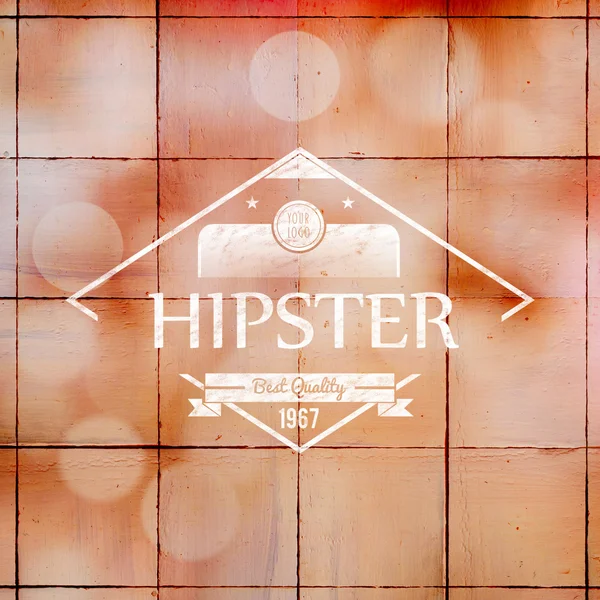 Sammansatt bild av hipster logotyp — Stockfoto