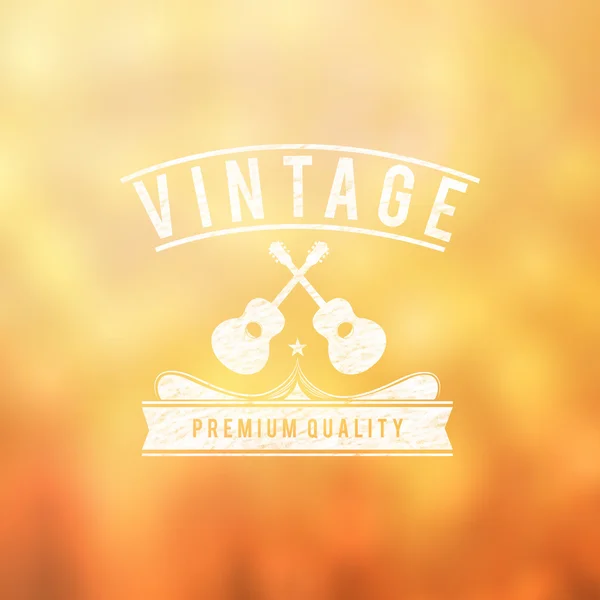 Vintage Music Logo — Stockfoto