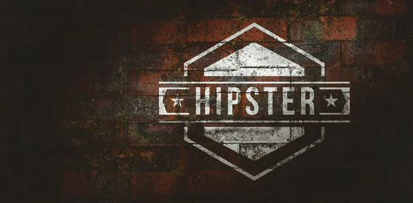Zusammengesetztes Bild des Hipster-Logos — Stockfoto