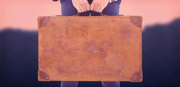 Man holding briefcase — Stock Photo, Image