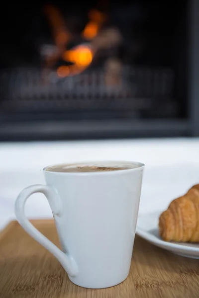 Kopp kaffe på bordet — Stockfoto