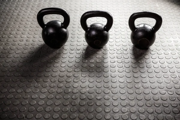 View on the three Kettlebells — Stock Photo, Image