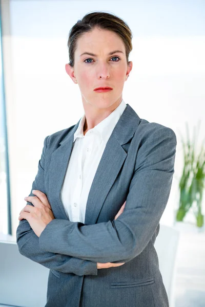 Business woman staring at  the camera — Stock Photo, Image