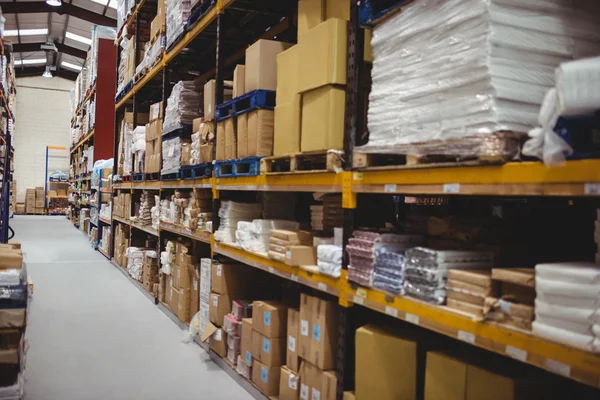 View of the warehouse isle — Stock Photo, Image