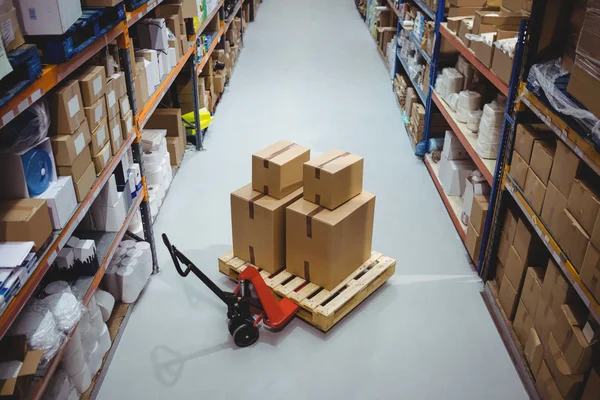 View of the warehouse isle — Stock Photo, Image