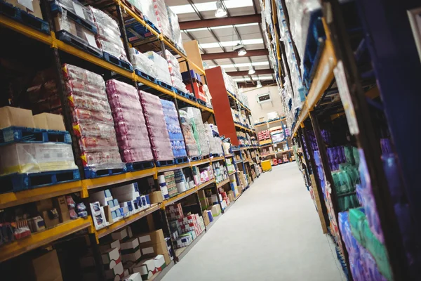 View of the warehouse isle — Stock Photo, Image