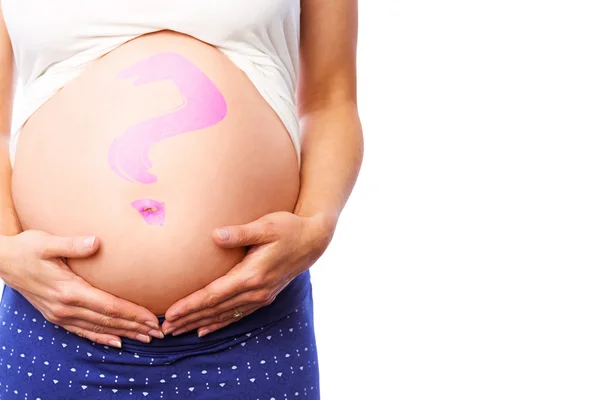 Gravid kvinna med hennes bula — Stockfoto