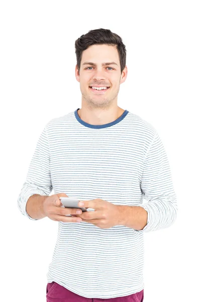 Hombre usando su teléfono —  Fotos de Stock