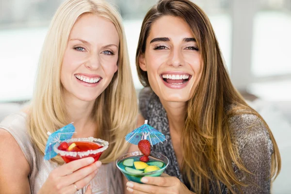 Beautiful women having cocktail — Stock Photo, Image