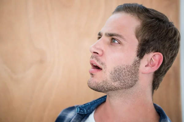 Handsome hipster surprised — Stock Photo, Image