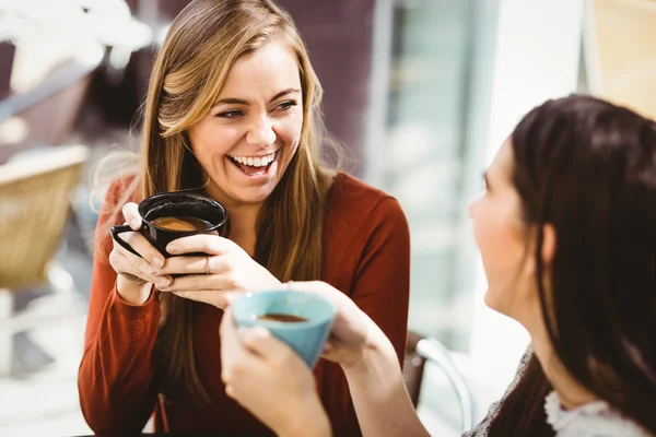 Amigos charlando sobre el café —  Fotos de Stock