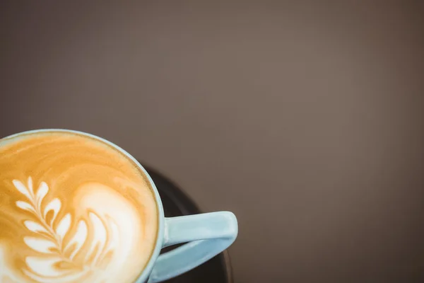 Šálek cappuccino s kávou umění — Stock fotografie