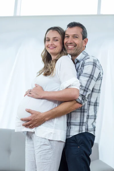 Happy couple expecting baby — Stock Photo, Image